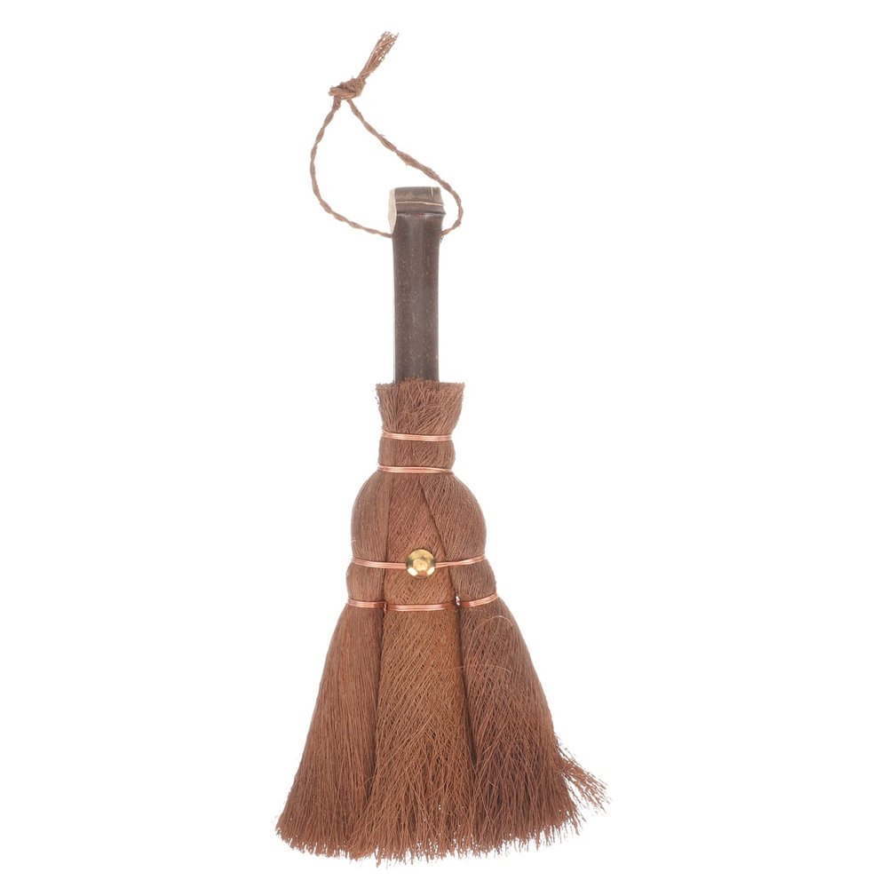 LIFKOME Hand Broom Cleaning Brushes Small Broom Sweeping Small Hand Broom Hand Sweeper Brush Dusting Brush Whisk Broom Office Cleaning Supplies Cleaning Brooms Soft Fur Keyboard Wooden