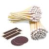 4" Classic White Tip Matches (100 Count, with Striking Stickers Included) | Decorative Unique & Fun for Your Home, Gifts, Accessories & Events | Premium Long Wood Safety Matches by Thankful Greetings view 1