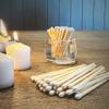 4" Classic White Tip Matches (100 Count, with Striking Stickers Included) | Decorative Unique & Fun for Your Home, Gifts, Accessories & Events | Premium Long Wood Safety Matches by Thankful Greetings view 3