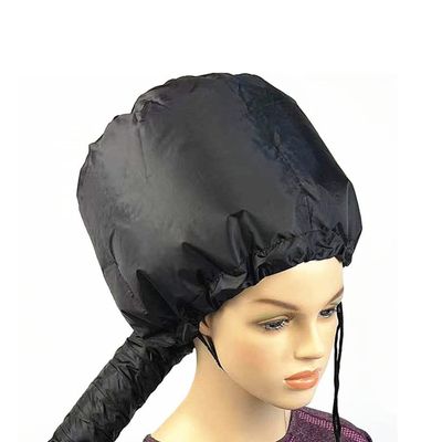 Safety Hair Dryer Cap Portable Soft Drying Salon Baking Oil Hat for Hand Held Hair Dryer Attachment Home (Black)