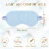 SATINIOR 18 Pieces Plush Eye Mask Soft Sleeping Blindfold Fluffy Eye Cover for Girls and Adult Party Favors view 2