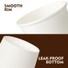 YEEHAW 12 oz 300 Pack Disposable Paper Coffee Cups, Bulk White Hot to Go Cups for Hot Coffee, Hot Liquid, Chocolate, Juice, Hot Beverage Drinkings, Ideal for Cafes, Bistros, Office and Family view 3