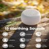 Babelio White Noise Sound Machine for Adults Kids Baby, Mini, 15 Non-looping Sounds, Timer, Memory Function, Easy to Pocket and Travel White view 2