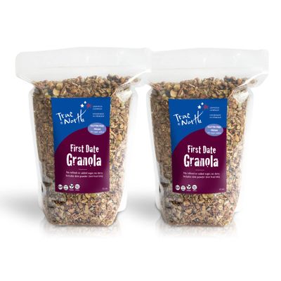 True North Granola  Low Sugar Granola, First Date, Maple Pecan, Rich in Protein, Gluten Free, Vegan, Non-GMO, Bulk Bag, 12 oz. (Pack of 2)