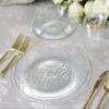" OCCASIONS " 60 Plates Pack, Disposable Wedding Party Plastic Bowls (16 oz Soup/Dessert Bowl, Coastal Clear & Gold) view 3