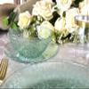 " OCCASIONS " 60 Plates Pack, Disposable Wedding Party Plastic Bowls (16 oz Soup/Dessert Bowl, Coastal Clear Green) view 4
