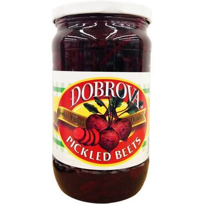 Dobrova Brand Cut Pickled Beets, 2-Pack 650 gram Jars
