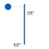 Disposable Plastic Drinking Straws - Individually Paper Wrapped (Blue, 500) view 2