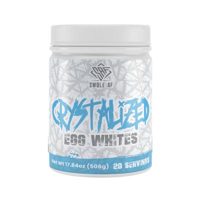 Swole AF | Crystalized Egg Whites | Protein Rich & Promotes Lean Muscle Growth | Improve Immune Function Workout Added Drink Mix