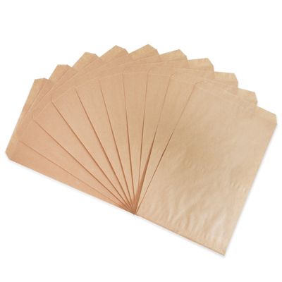 CuteBox 6" x 9" 300pcs Kraft Brown Flat Paper Gift Bags for Merchandise, Crafts, Party Favors, Retail, Handmade Goods, Arts and Crafts, Outdoor Events, Holidays, Weddings