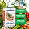Organic Unsalted 16.9oz Beef Bone Broth from Gourmend Foods (3 Pack)  Just 10 Ingredients, Low FODMAP Certified, Filler Free, Gluten Free, Non-GMO, Onion & Garlic Bulb Free view 3