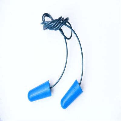 Cordova EPFCMD01 Encore Blue Metal Detectable Foam PU Ear Plugs, Blue PVC Corded, NRR 32 DB, 100-Pack