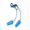 Cordova EPFCMD01 Encore Blue Metal Detectable Foam PU Ear Plugs, Blue PVC Corded, NRR 32 DB, 100-Pack view 1