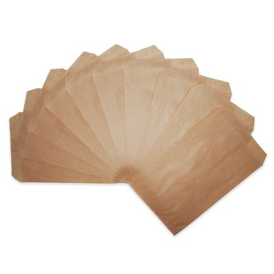 CuteBox 4" x 6" 100pcs Kraft Brown Flat Paper Gift Bags for Merchandise, Crafts, Party Favors, Retail, Handmade Goods, Arts and Crafts, Outdoor Events, Holidays, Weddings