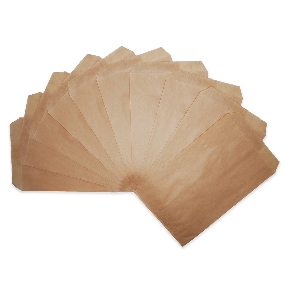 CuteBox 4" x 6" 100pcs Kraft Brown Flat Paper Gift Bags for Merchandise, Crafts, Party Favors, Retail, Handmade Goods, Arts and Crafts, Outdoor Events, Holidays, Weddings