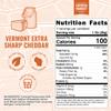 Farmers Market, Gluten Free, Keto, Paleo, Low Sodium, Zero Sugar, Wisconsin Cheese, 1-Pack, Vermont Extra Sharp Cheddar view 2