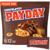 PAYDAY Chocolatey Peanut Caramel Snack Size, Candy Bag, 9.12 oz view 1