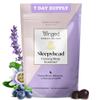 Winged Wellness Sleepyhead Natural Sleep Gummies for Women - Sleep Support Aid for Adults with 3mg Melatonin, L-Theanine, 5-HTP - Natural Gummy Supplement - Blueberry Lavender, 14 Vegan Gummies view 1