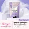 Winged Wellness Sleepyhead Natural Sleep Gummies for Women - Sleep Support Aid for Adults with 3mg Melatonin, L-Theanine, 5-HTP - Natural Gummy Supplement - Blueberry Lavender, 14 Vegan Gummies view 2