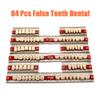 84 Pcs False Teeth Dental Complete Acrylic Resin Denture Teeth, 3 Sets Whole Teeth Synthetic Polymer Denture Tooth, 23 Shade A2 Upper + Lower Dental Materials for Replacement, DIY or Halloween view 2