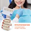 84 Pcs False Teeth Dental Complete Acrylic Resin Denture Teeth, 3 Sets Whole Teeth Synthetic Polymer Denture Tooth, 23 Shade A2 Upper + Lower Dental Materials for Replacement, DIY or Halloween view 3