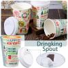 Hotop 120 Pcs 60 Set Christmas 16oz Paper Cups with Lids Christmas Disposable Paper Cups Coffee Cups Both Hot and Cold Holiday Party Supplies(Tree) view 3