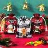 FLOE 36Pcs Burlap Christmas Drawstring Bags Buffalo Plaid Xmas Gift Bags Burlap Xmas Candy Small Christmas Linen Bag Goody Treat Sacks Reusable Gifts Wrapping Bag Holiday Party Favors view 4