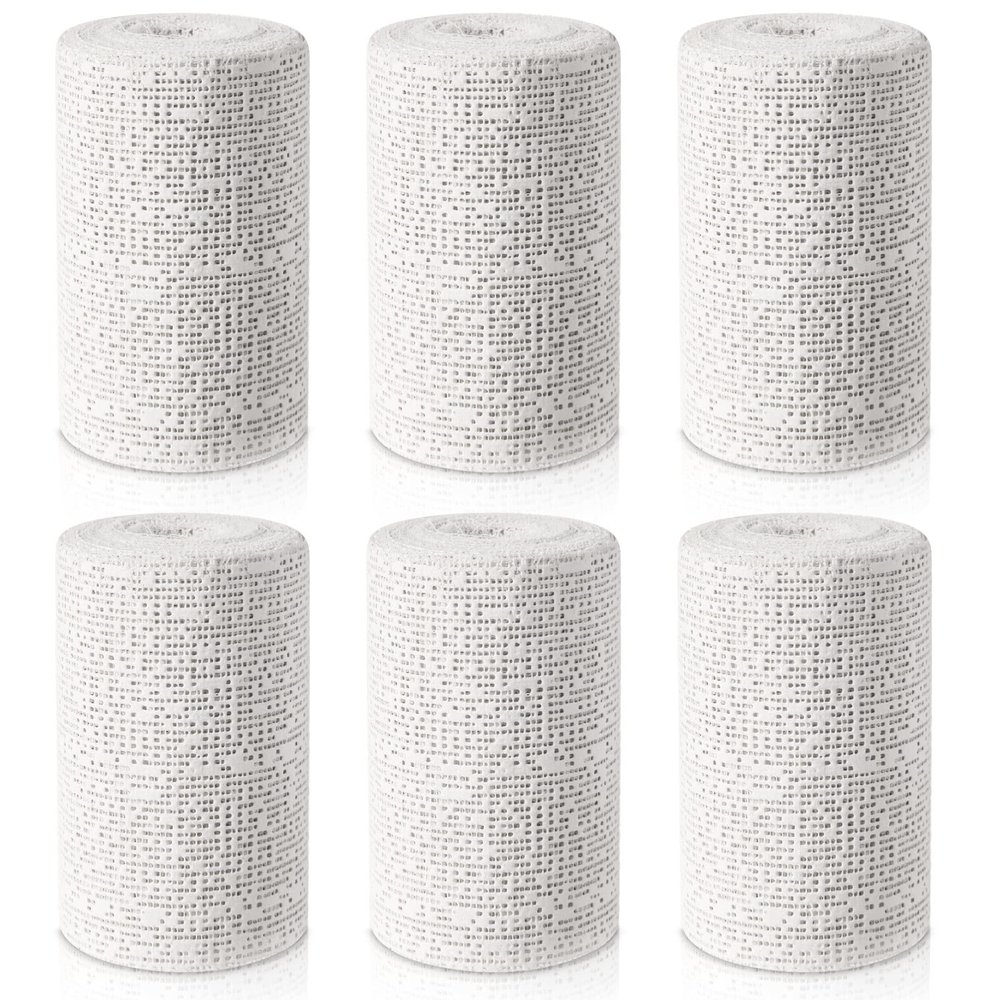 45ft - 211ft Plaster Cloth Rolls White Gauze Strips Wrap Bandages for Craft Belly Cast Mask Making Body Molds Scenery Art(4inch x 91 Feet, White)