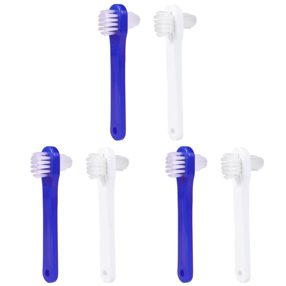 FOMIYES 3sets Cleaning Tools Double Sided Brush Soft Brush for False Cleaner Kit 2pcs*3
