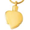 BIAIHQIE Cremation Urn Necklace for Ashes Keepsake Memorial Urn Jewelry Mother and Child Heart Cremation Keepsake Pendant for Ashes Gold view 2