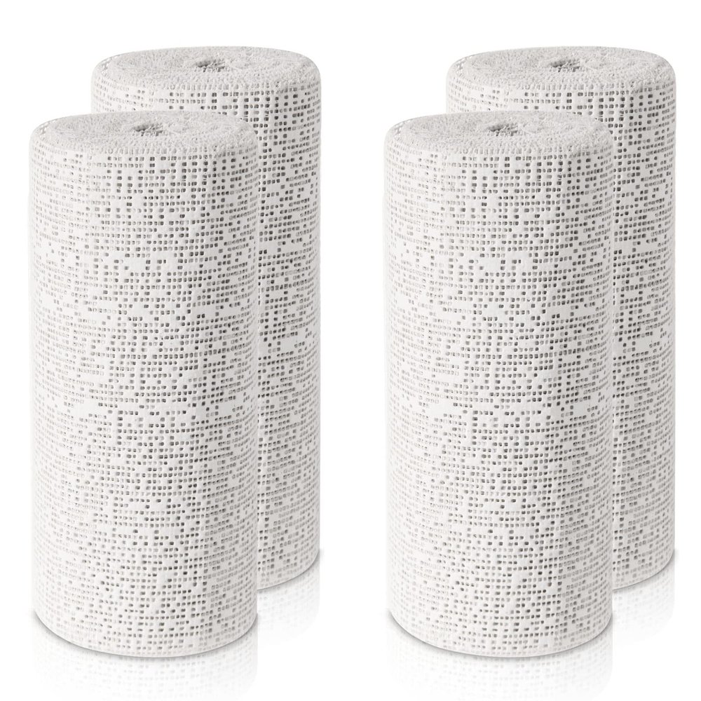 45ft - 211ft Plaster Cloth Rolls White Gauze Strips Wrap Bandages for Craft Belly Cast Mask Making Body Molds Scenery Art(6inch x 60 Feet, White)