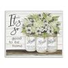 Stupell Industries So Good To Be Home Phrase Charming Floral Bouquet, Design by Cindy Jacobs, 11 x 14 view 1