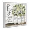 Stupell Industries So Good To Be Home Phrase Charming Floral Bouquet, Design by Cindy Jacobs, 11 x 14 view 2