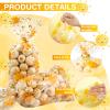 100 Pcs Boho Candy Bags Groovy Hippie Boho Treat Bags Boho Sun Party Favor Supplies Bag with 100 Pieces Golden Twist Ties for Birthday Wedding Baby Shower Groovy Retro Hippie Party Supplies view 3
