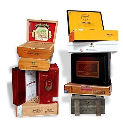 3 set- Wooden Empty Cigar Boxes Pack of 10 Empty