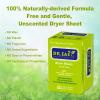 Dr.Easy Dryer Sheets Free & Clear Plant Based all ingredients for Sensitive Skin 160 Ct 100% Rayon Fabric Softener sheet unscented & no dyes Reduce Static & Wrinkles Soften Clothes Help Repel Pet Hair view 3