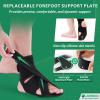 JOMECA Upgraded Drop Foot Brace for Walking with Shoes - Dual Forefoot Support Plates Adjustable Soft AFO, Foot Drop, TBI, ALS, MS, Bone Fracture, Fits Women & Men (Left, S/M) view 3