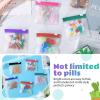 70 Pcs Weekly Pill Pouch Bags Zippered Reusable Medicine Organizer Set Self Sealing Medicine Organizer Travel Plastic Pill Bags with Slide Lock for Small Items Storage(Classic) view 4