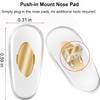 Auzky 5 Pairs Replacement Nose Pads for RayBan RB3526, RB4071, RB6335, RB6375, RB7186 More Plug-in/Push in Eyeglasses, Sunglasses Models (Gold) view 2