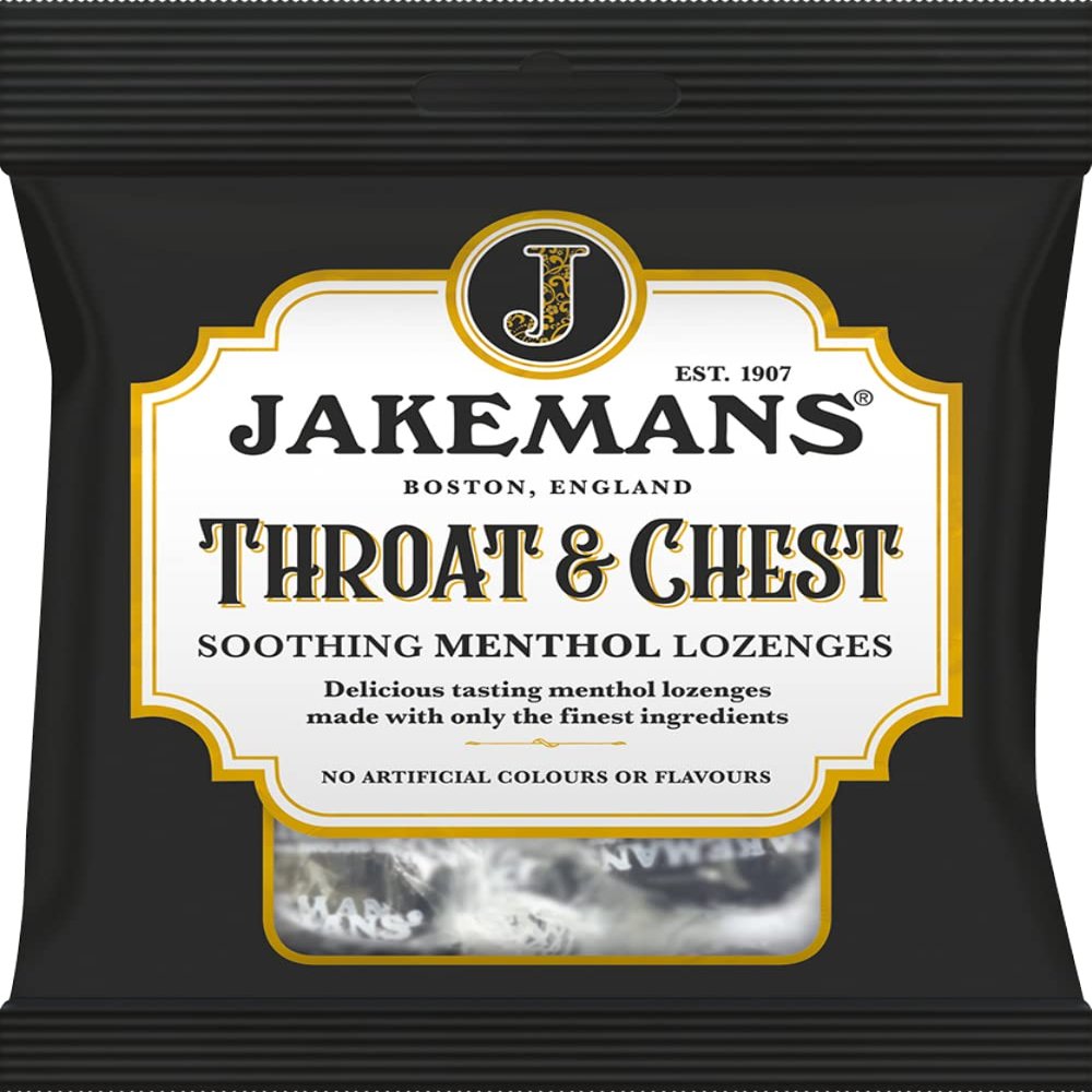 Cauldon Ceramics Jakemans Throat & Chest Lozenges 73g