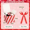Sabary 25 Pcs Christmas Red Gift Boxes with Lids 4 x 4 x 4 Inches Candy Design Christmas Kraft Gift Boxes with Red Ribbons Small Present Box for Wedding Party Favor Birthday view 2