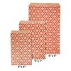 CuteBox 300pcs Red Trellis Flat Paper Gift Bags (6" x 9") for Merchandise, Party Favors, Small Gifts, Handmade Goods, Arts and Crafts, Outdoor Events, Holidays, Weddings view 4