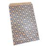 CuteBox 300pcs Blue Trellis Flat Paper Gift Bags (6" x 9") for Merchandise, Party Favors, Small Gifts, Handmade Goods, Arts and Crafts, Outdoor Events, Holidays, Weddings view 3