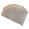 CuteBox 100pcs Blue Trellis Flat Paper Gift Bags (6" x 9") for Merchandise, Party Favors, Small Gifts, Handmade Goods, Arts and Crafts, Outdoor Events, Holidays, Weddings view 1