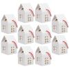 Garneck 10Pcs House Shaped Candy Boxes Kraft Paper Boxes for Cookies Party Favors Wedding Birthday Holiday Packaging view 1
