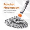 Superio Twist Mop Heads Self Wringing Mop Replacement Microfiber Mop Refill Commercial/Industrial Use.-Grey view 3