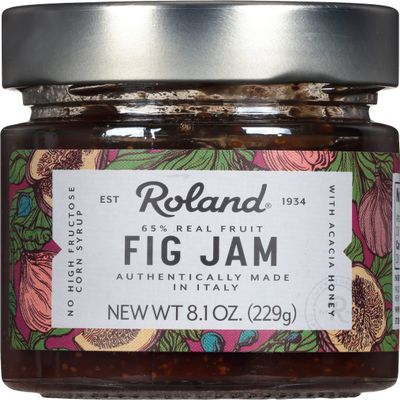 Roland Foods Fig Jam, Specialty Imported Food, 8.1 Ounce Jar, Pack of 1