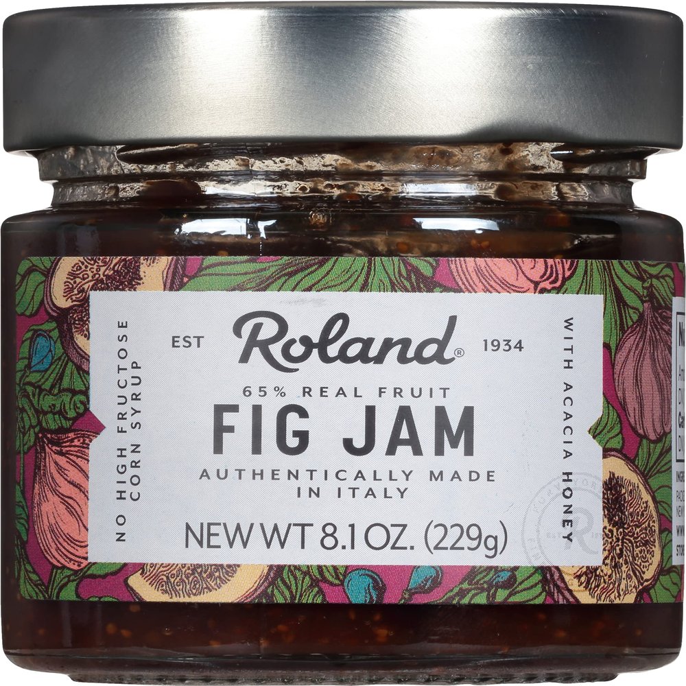 Roland Foods Fig Jam, Specialty Imported Food, 8.1 Ounce Jar, Pack of 1