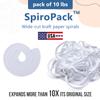 IDL Packaging SpiroPack Stylish Box Filler 10 lbs in a Box, White, Wide-Cut Spirals - Packing Filler for Baskets, Gift Boxes, and Packages - Modern Alternative to Shredded and Crinkle Paper view 2