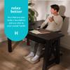 HoMedics Comfy Footrest Massager, Soothes Tired Feet and Toes, Invigorating Vibrations, Beanbag-Style Cushion, Soft Pedestal, Total-Foot Relaxation, One-Switch Controls, for Home or Office view 2